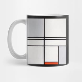 Composition No. 1 Gray-Red Mug